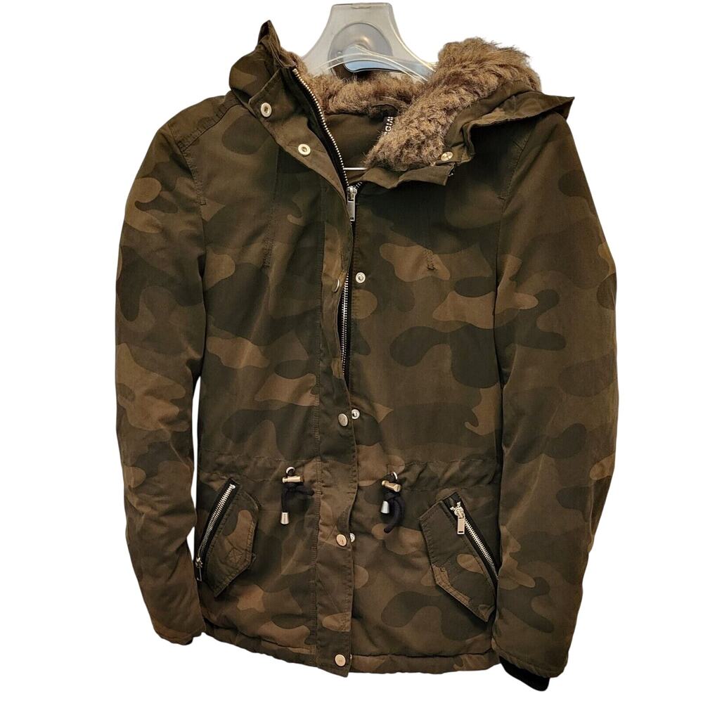 Divided By H&M Juniors Jacket Size 2 Camouflage Winter Coat